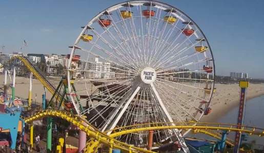 See the Wheel Webcam, Santa Monica Pier